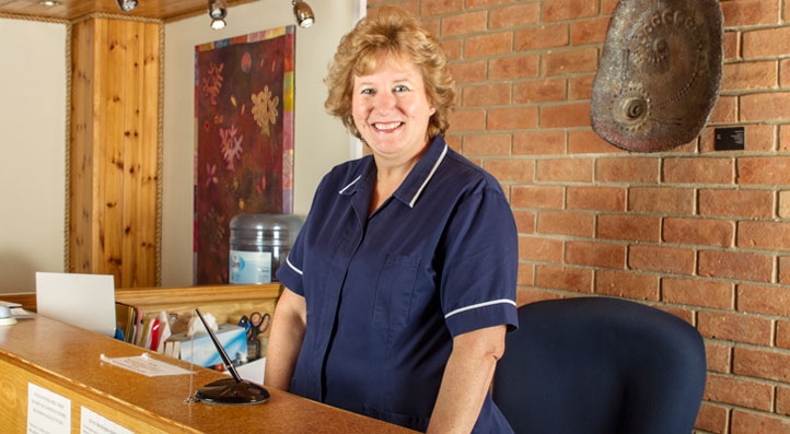 Wendy Green - Receptionist at the Fairbourne Clinic Newbury